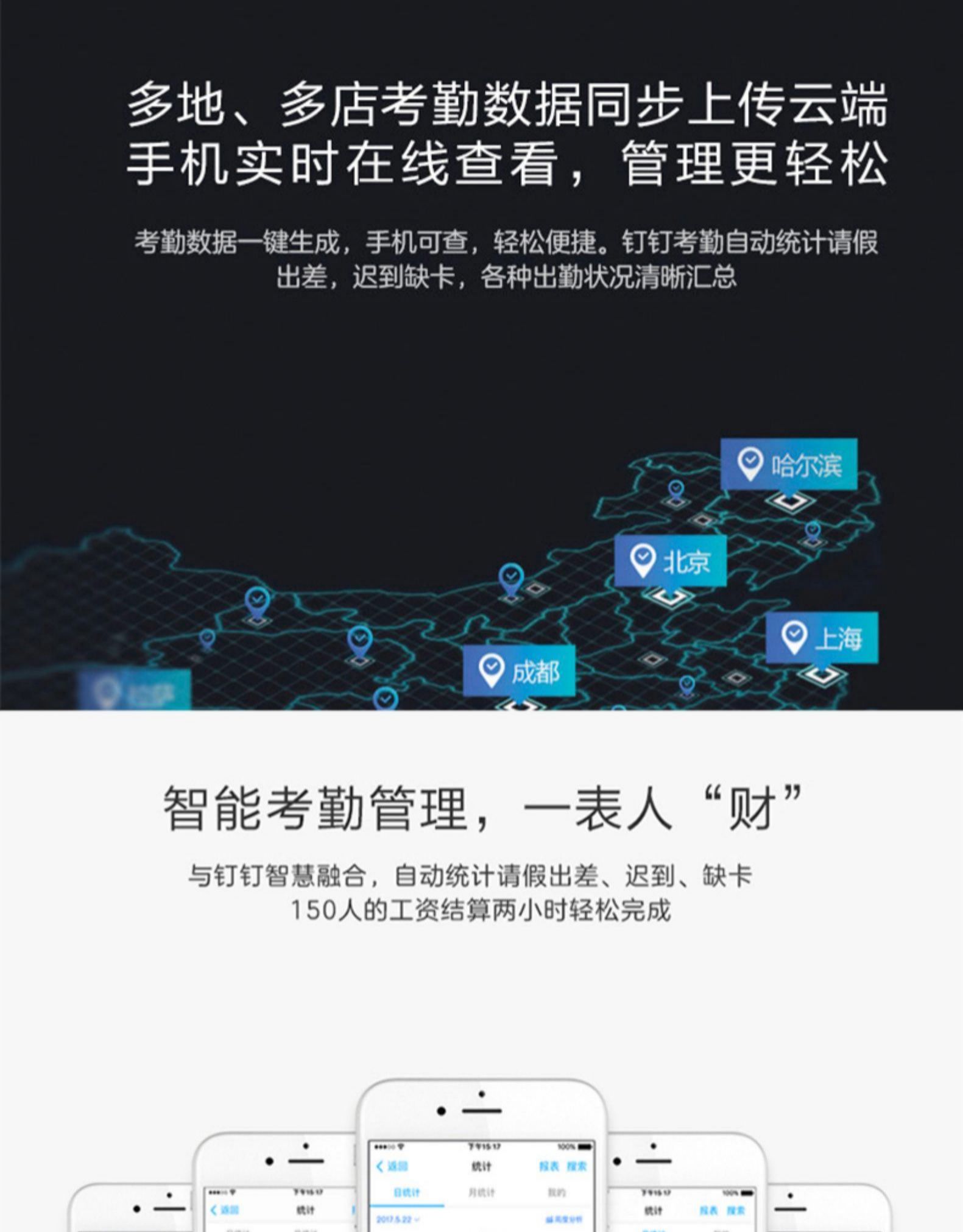 釘釘M1F人臉指紋考勤一體機(圖7)